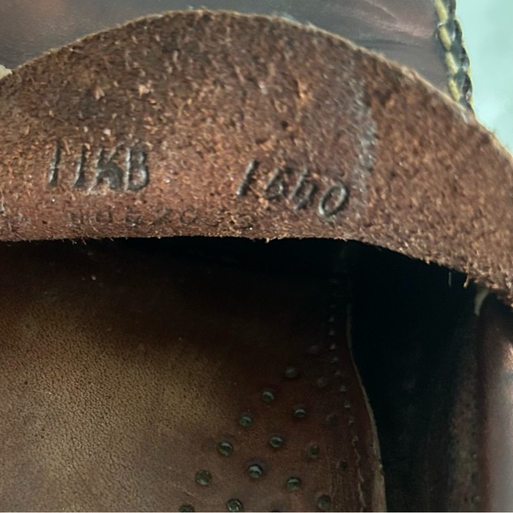 Men’s ALLEN EDMONDS Burgundy Brown Leather Penny Loafers Size 11.5 - Picture 5 of 9